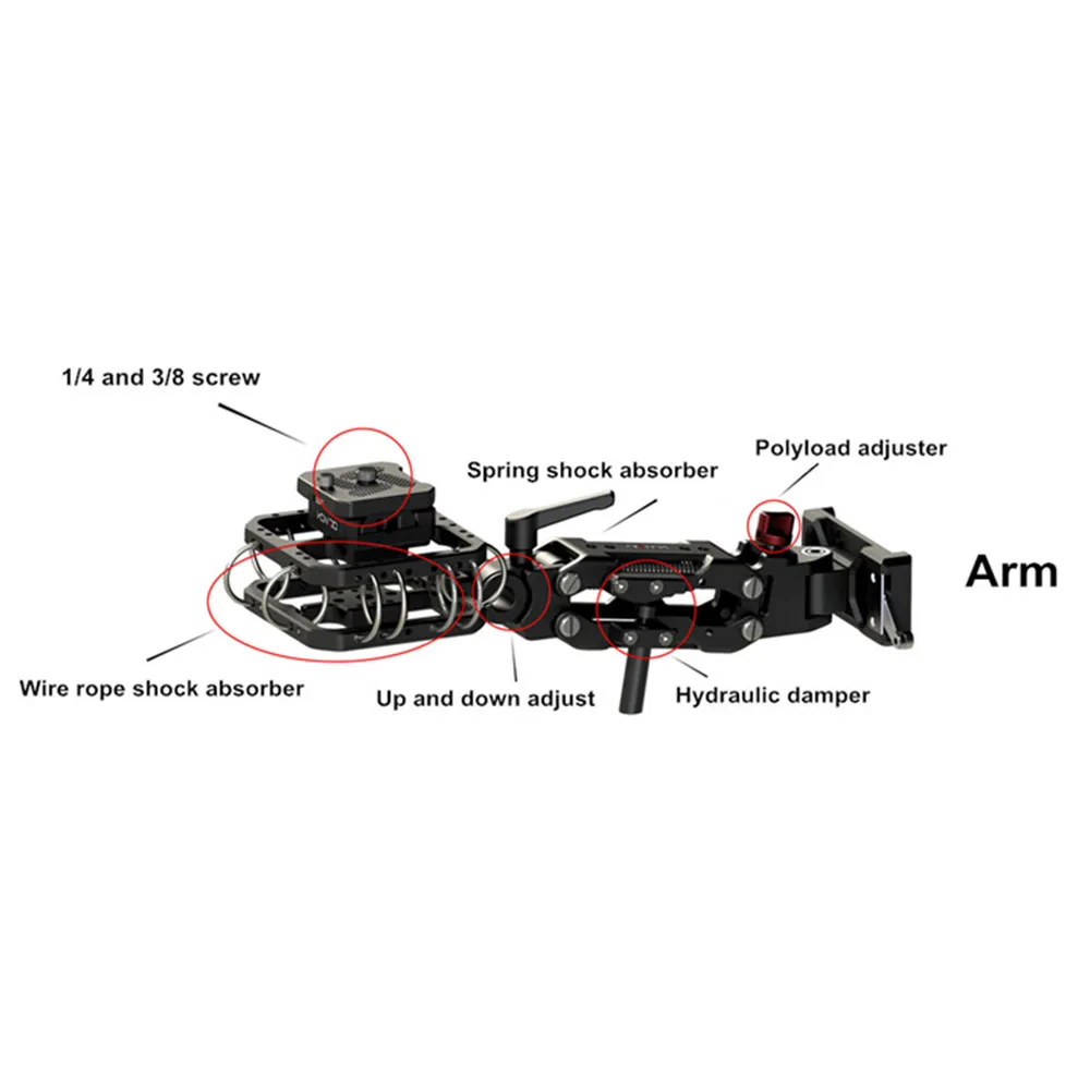 Hontoo DSLR карданный штатив стедикам амортизатор с креплением к груди Rig для цифровой