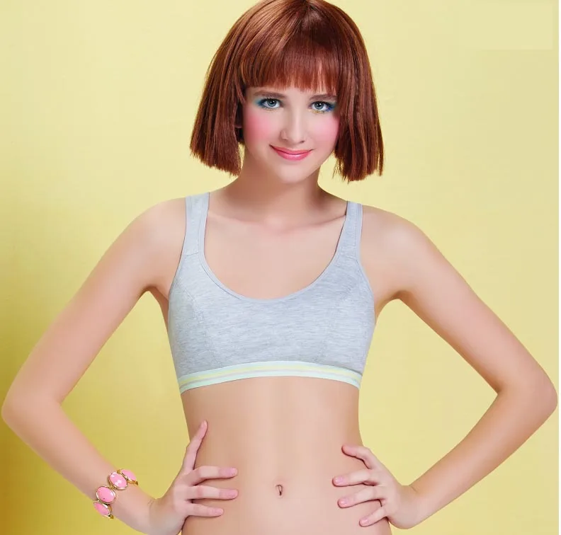 Новые модели 2018 года тонкий хлопковый бюстгальтер для девочек нижнее белье и