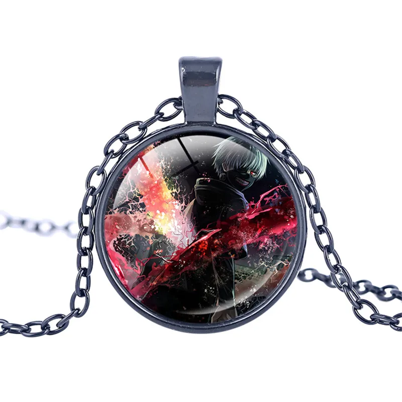 Аниме Tokyo Ghoul Kaneki Ken ожерелье фигурки Подвески Трендовое стекло круглая купольная