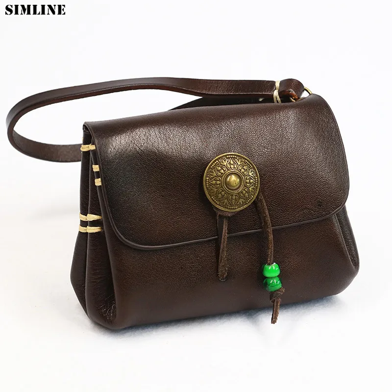 Портмоне SIMLINE из натуральной воловьей кожи для женщин винтажные повседневные