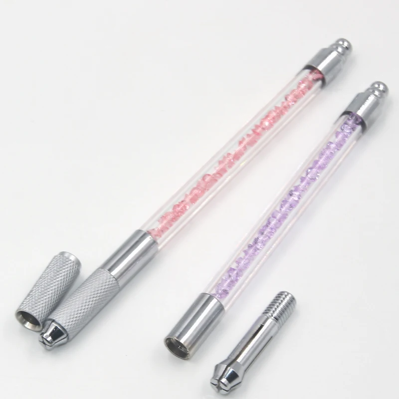 Оптовая продажа 2 шт. Корея 110 мм длина ручная микроблейдинг ручка бровь