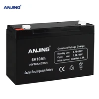 6v 10ah battery for backup power led diode emergency light kids toy car lead acid battery replacement maintenance