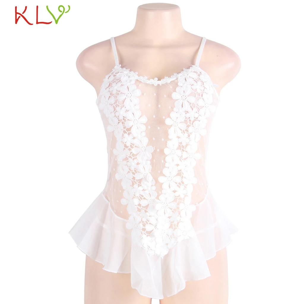 B Женское ночное белье, 5XL, сексуальное нижнее белье, одежда для сна, платье Babydoll, кружевные стринги, нижнее белье, без рукавов, v-образный вырез, сексуальное, горячая мода, 18Dec11 - Цвет: B