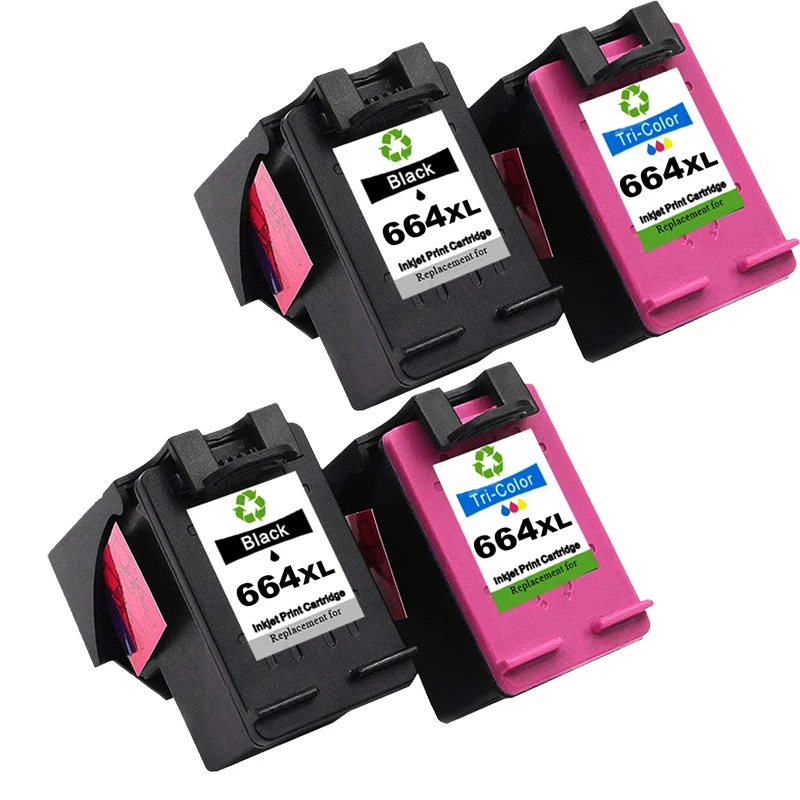 Восстановленная Замена чернильных картриджей 664XL para для HP Deskjet 1115 2135 3635 1118 2138 3636 3638