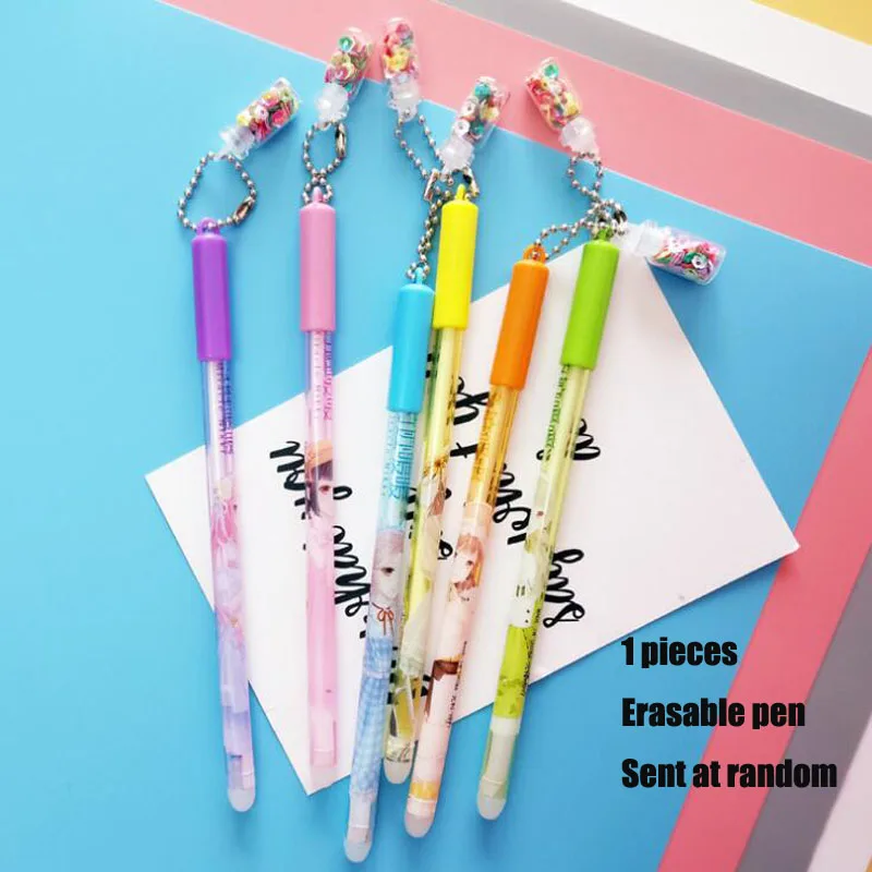 black refill pen 1 шт стираемая ручка синяя/черная волшебная ручка офисные принадлежности студенческие запасные школьные принадлежности ручка с исчезающими чернилам стираемые чернила стираемая ручка - Цвет: black refill pen