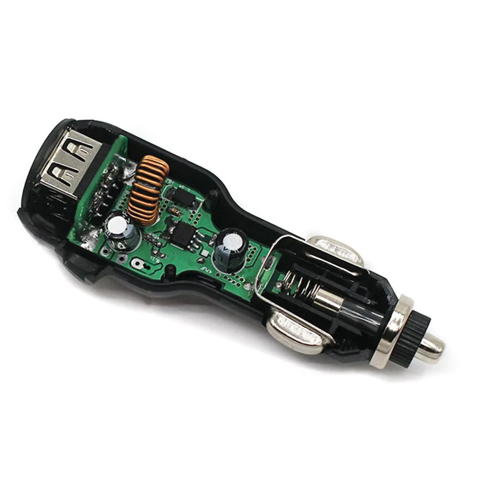 Автомобильное зарядное устройство с 2 USB портами 5 В 3 А|Кабели адаптеры и разъемы| |