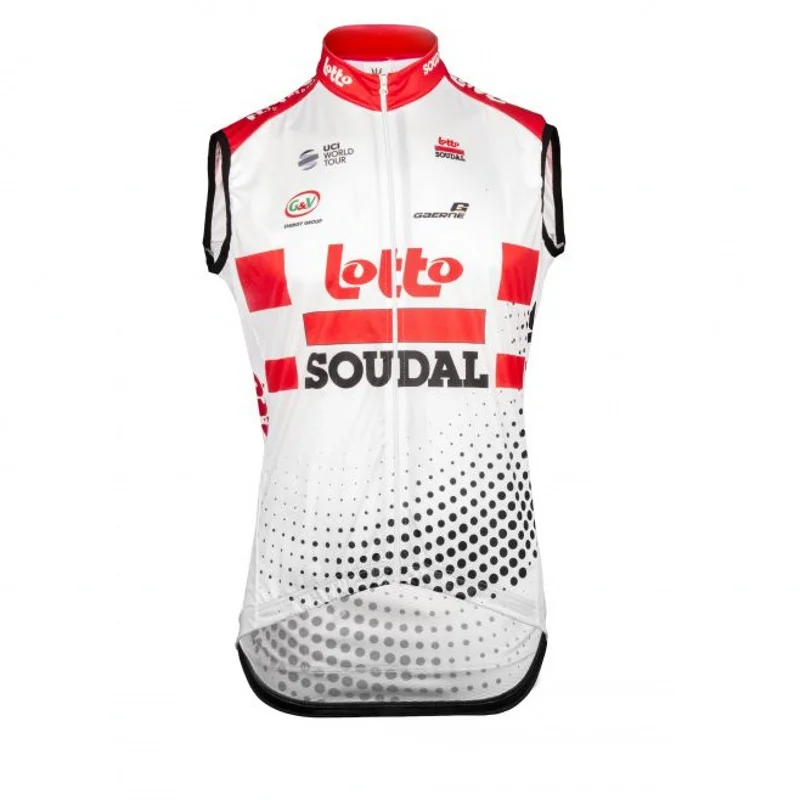 2021 Pro Team Lotto Soudal Windvest ветрозащитный жилет для велоспорта ветрозащитная ткань