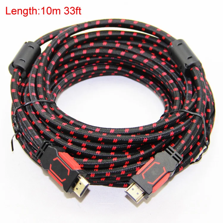Позолоченный нейлоновый Плетеный HDMI кабель HDMI 2,0(4K x 2 K) Поддержка Ethernet видео 4K 2160p HD 1080p 3D 1,5 m 3m 5m 10m 15m 20m