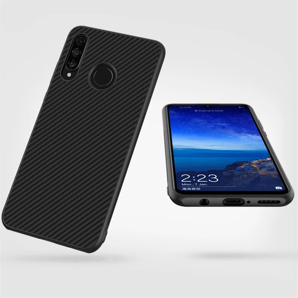 Чехол для huawei P30 lite Nova 4e, роскошный чехол NILLKIN, высококачественный чехол из синтетического волокна для телефона huawei P30lite