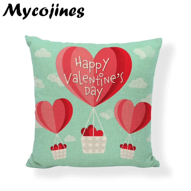 День Святого Валентина подарок чехол для подушки с красным сердцем грузовик