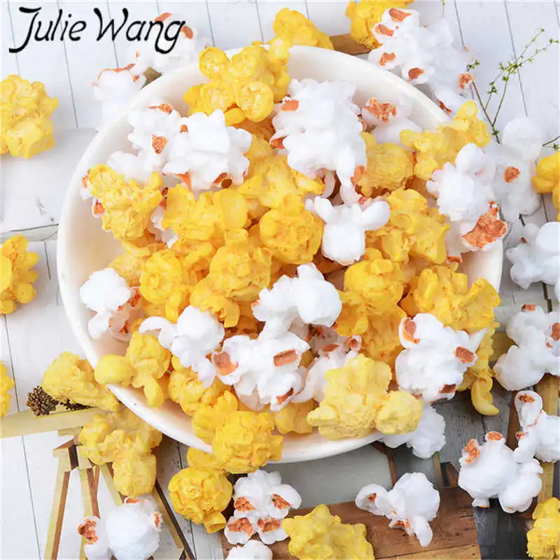 Julie Wang 10 шт. подвески из смолы-попкорн аксессуары для изготовления украшений