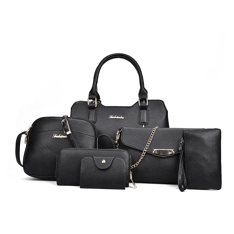 Новая сумка и Женский комплект из шести предметов на одно плечо сумочка оптовая