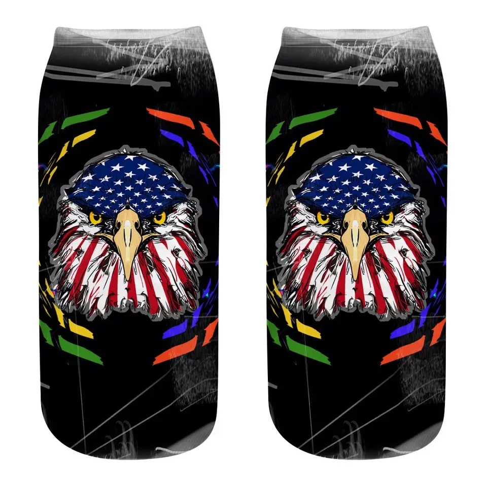 Носки с 3D принтом Совы животных женские и мужские носки разные стили на выбор |