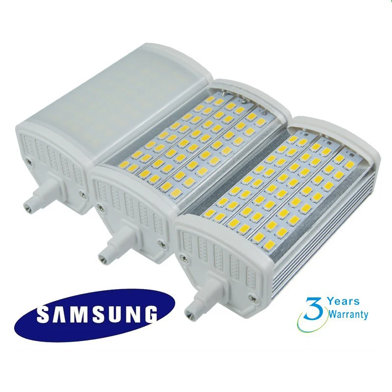 2 шт./лот с регулируемой яркостью 15 Вт 118 мм Светодиодная R7S лампа 48 шт. samsung SMD5730