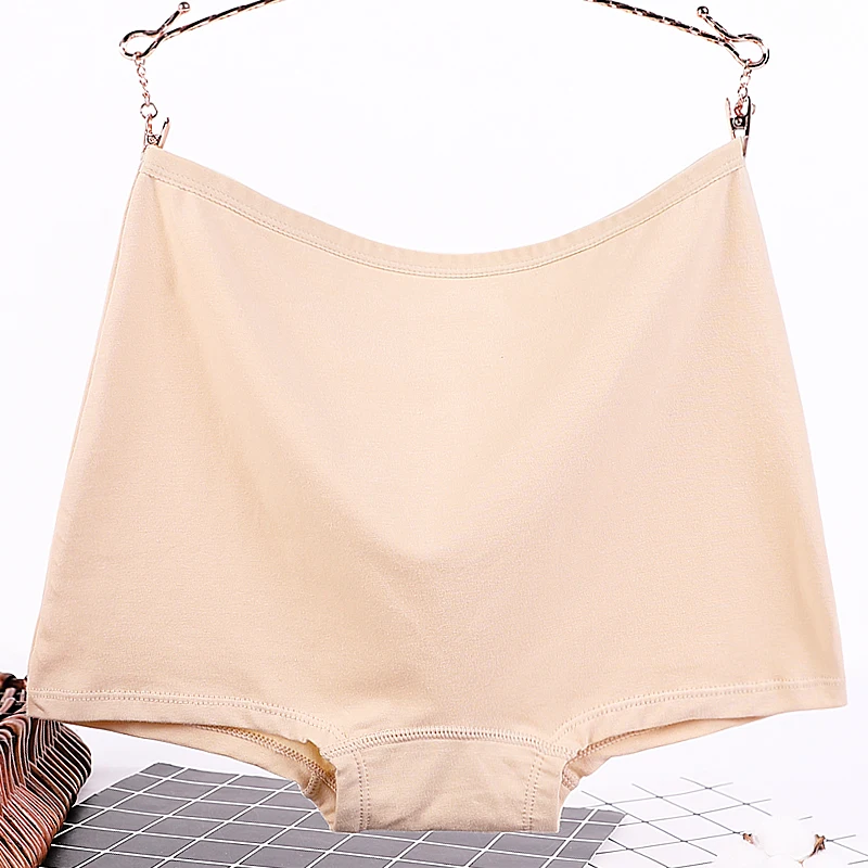 Женские хлопковые трусы бесшовные с высокой талией для похудения корректирующее