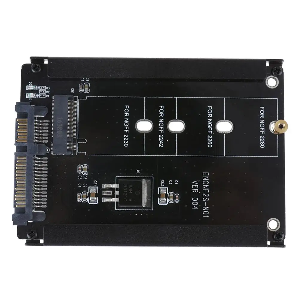 

Черный Металлический Чехол B + M key M.2 SSD на 2,5 SATA 6