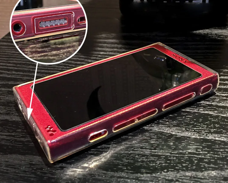 Мягкий прозрачный чехол из ТПУ с кристаллами для Sony Walkman NW A45 A47 A35 A36 A37 A35HN A36HN A37HN A45HN