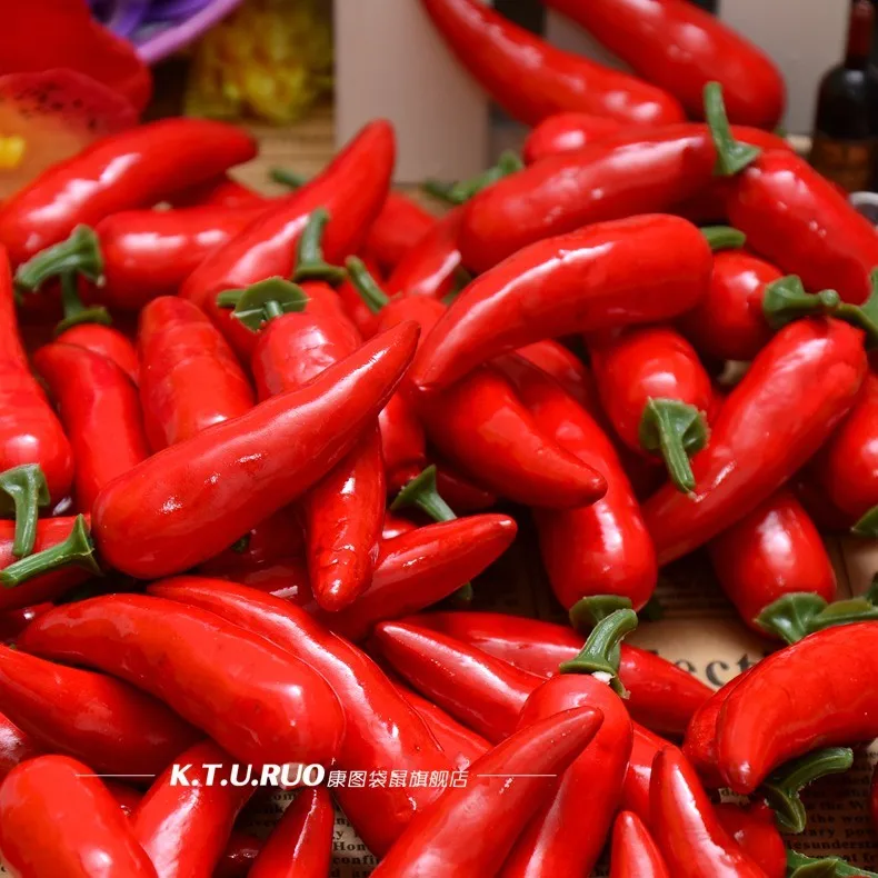 Искусственное Моделирование красный перец пластик Чили искусственные овощи