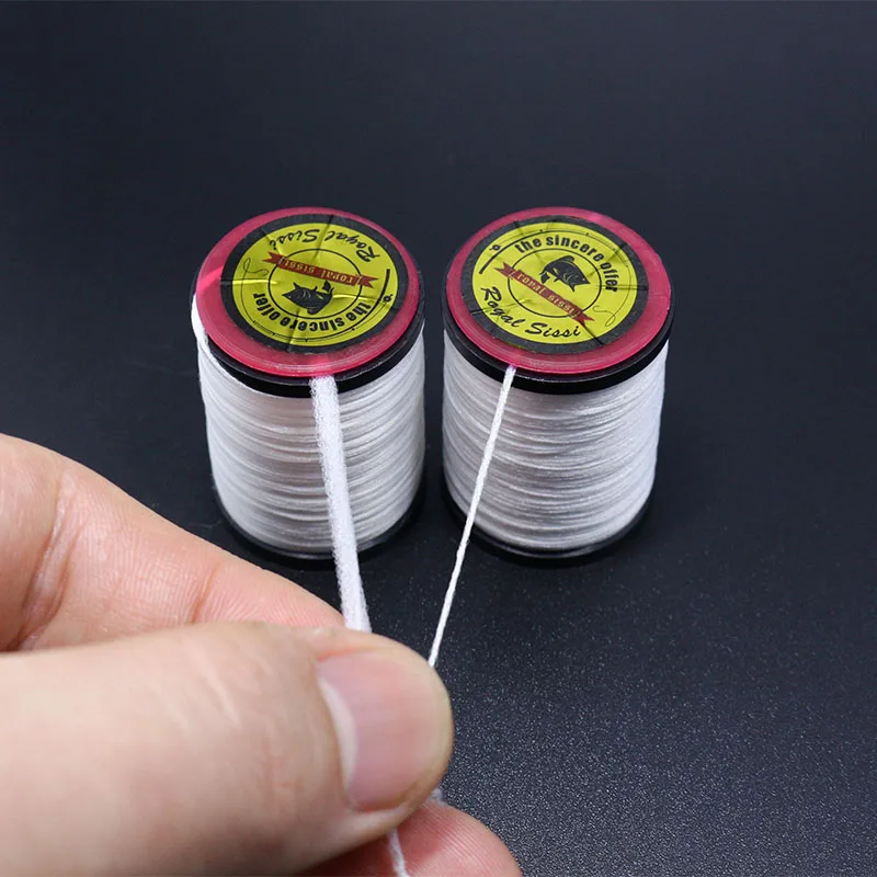 Рояль ssi 2 spools растягивающаяся нить для подвешивания мухи 600D & 300D завязывания в