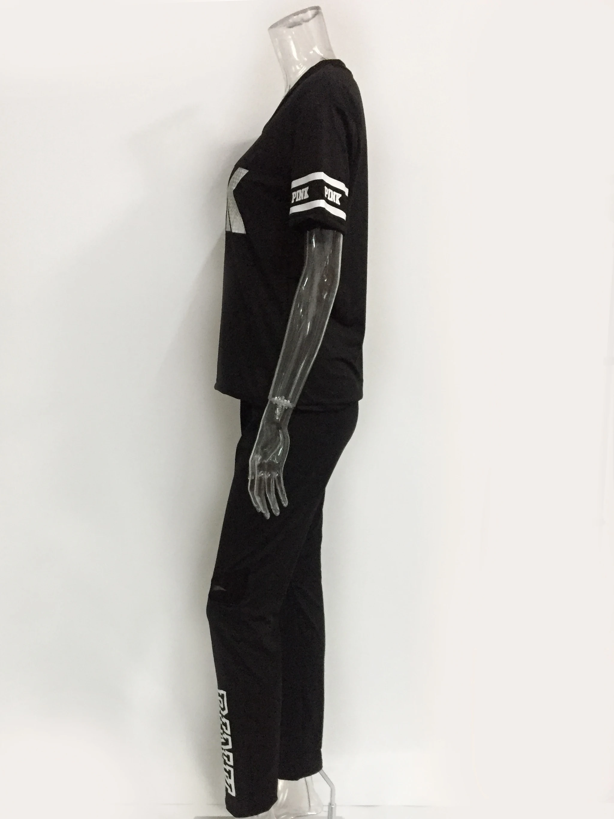 Розовый сексуальный женский свитер с буквенным принтом большие размеры топы +