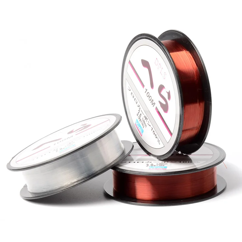 100M Nylon Strong Fishing Line 4LB-43LB Durable Monofilament Lake Sea Tackle White Red Color High Quality Pesca | Спорт и