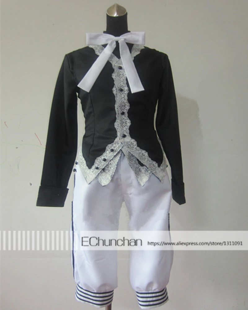 2017 New arrival Black Butler Charles Grey Cosplay Costume Anime White Custom Made any size |