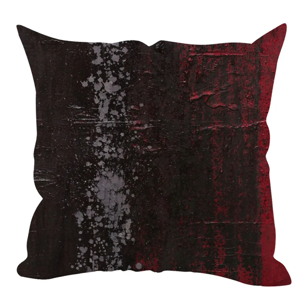 Простой льняной креативный чехол для подушки дивана автомобиля кровати