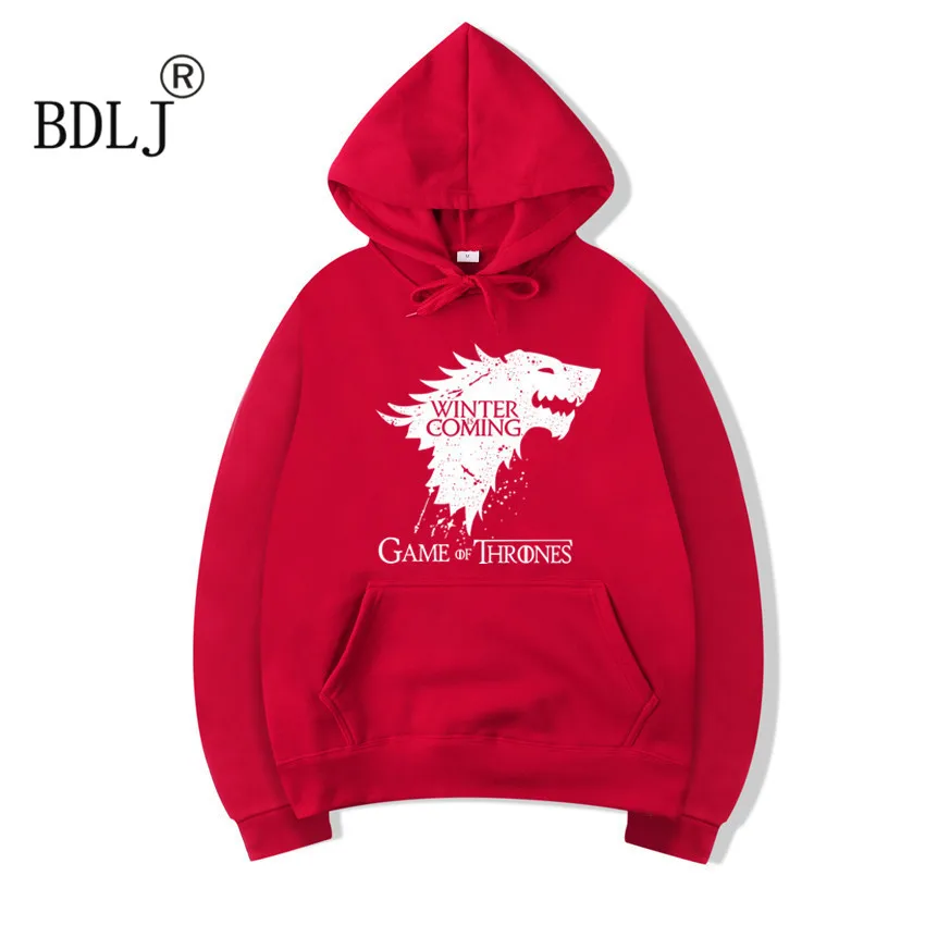 Bdlj высокое качество хлопок Игра престолов толстовки Повседневная скоро зима