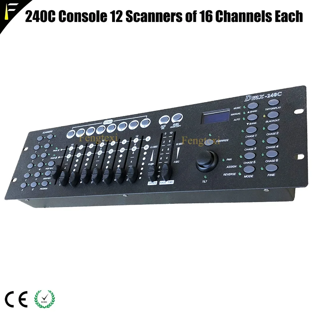 Консоль DMX 240C с панорамированием и наклоном умный контроллер Dj/Disco 12 сканерами по