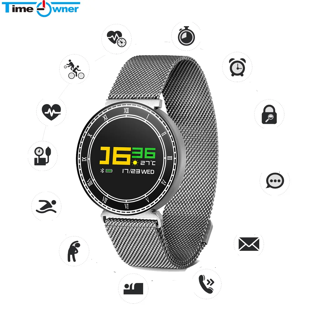 Умный Браслет TimeOwner CF007 Pro трекер сердечного ритма кровяное давление вызов SMS