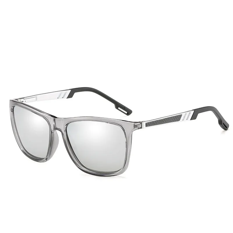 LeonLion поляризованные Oculos De Sol Masculino брендовые дизайнерские классические винтажные уличные мужские солнцезащитные очки для вождения UV400 - Цвет линз: GraySilver