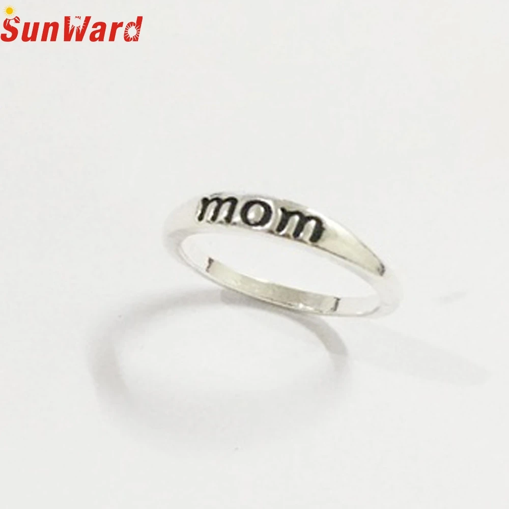 OTOKY Винтаж серебро мама письмо очаровательное кольцо изысканное нарядное для