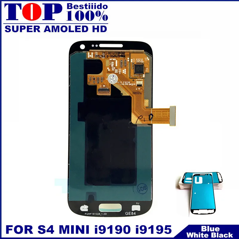 AMOLED ЖК-дисплей сенсорный экран дигитайзер для samsung Galaxy S4 Mini I9190 I9192 I9195 телефон lcd S с