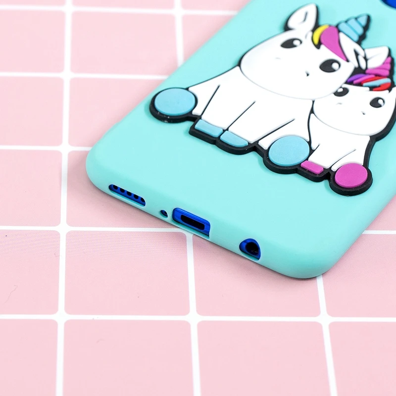 3D Cartoon Unicorn Cover For Huawei Nova 3i Case Cute Toys Bear Phone Bumper P Smart Plus 6.3&quot Soft Coque Fundas |