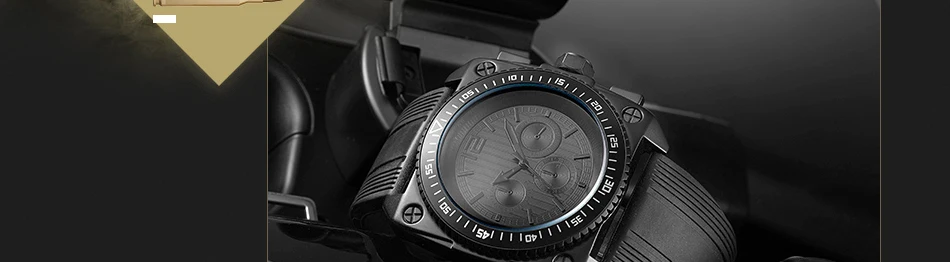 Reloj Hombre SINOBI Ретро Мужские часы военные часы черные силиконовые квадратные кварцевые часы с большим циферблатом мужские часы Прямая