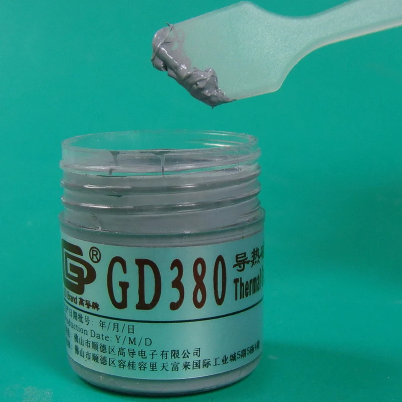 Термопроводящая силиконовая паста GD GD380 состав для радиатора вес нетто 30 г