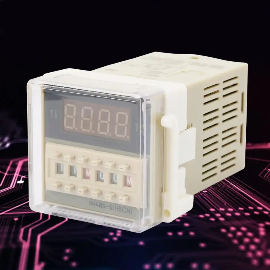 Цифровой Реле времени модуль 8 Pin 0 1 s ~ 99h таймер реле устройство с ЖК дисплеем