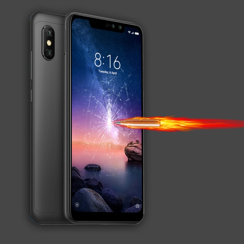 Защитные пленки с полным покрытием экрана для Xiaomi Redmi Note 6 Pro защита от царапин