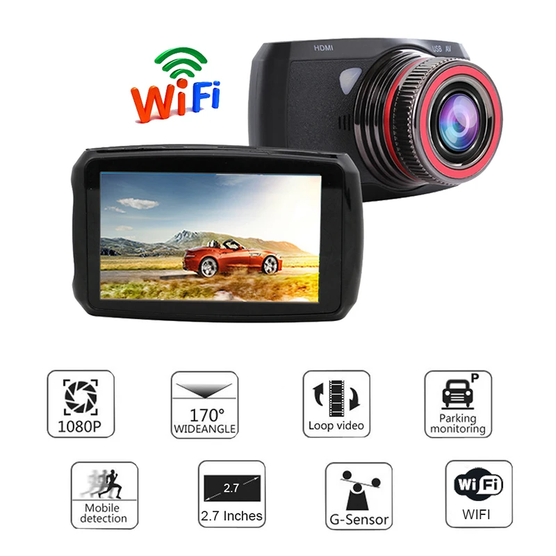 E ACE Автомобильный Dvr мини Wi Fi камера Full HD 1080p видео регистраторы Авто регистратор