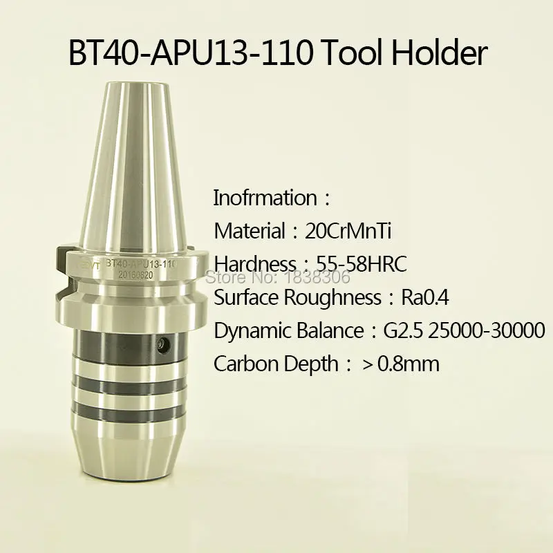 1 pcs Drill Chuck Tool Holder Manufacturer BT APU keyless ToolHolder for CNC Machine clamping dirll bit 1-13mm BT40-APU13-110