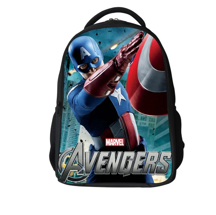 3D Marvel's Мстители мультфильм Капитан Америка Детские рюкзаки для мальчиков школьный Железный человек сумки Печать школьный рюкзак - Цвет: I