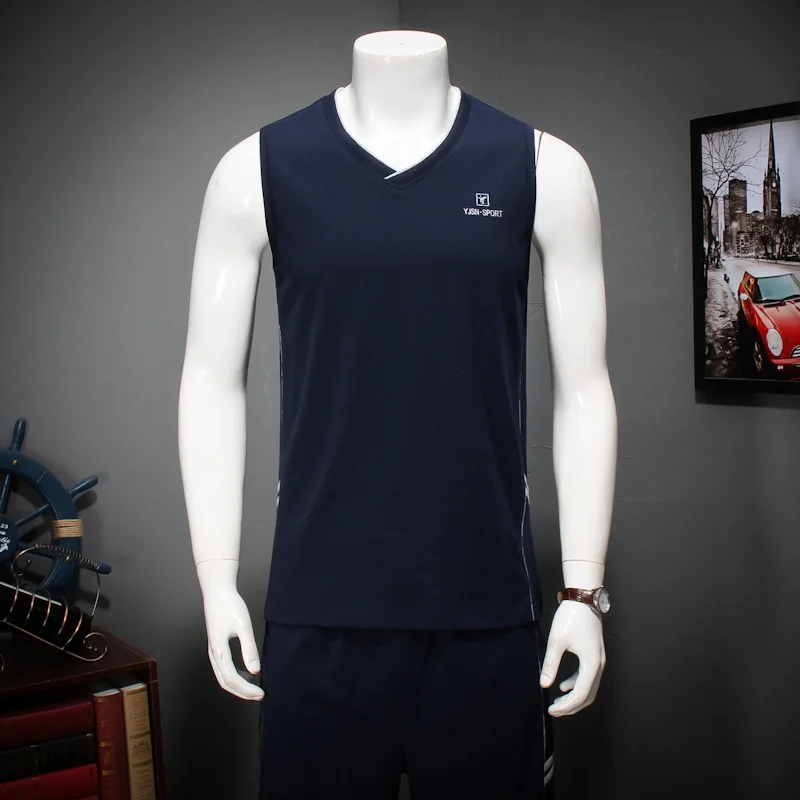 2019 мужские шорты короткие рукава толстые размер v-образный вырез короткий костюм