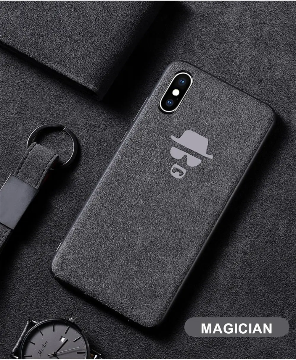 Чехол с логотипом Instagram, мягкий плюшевый Меховой чехол для iphone 11 Pro Max x xs max xr 6s 7 8 Plus, кожаный чехол из ТПУ с Бэтменом