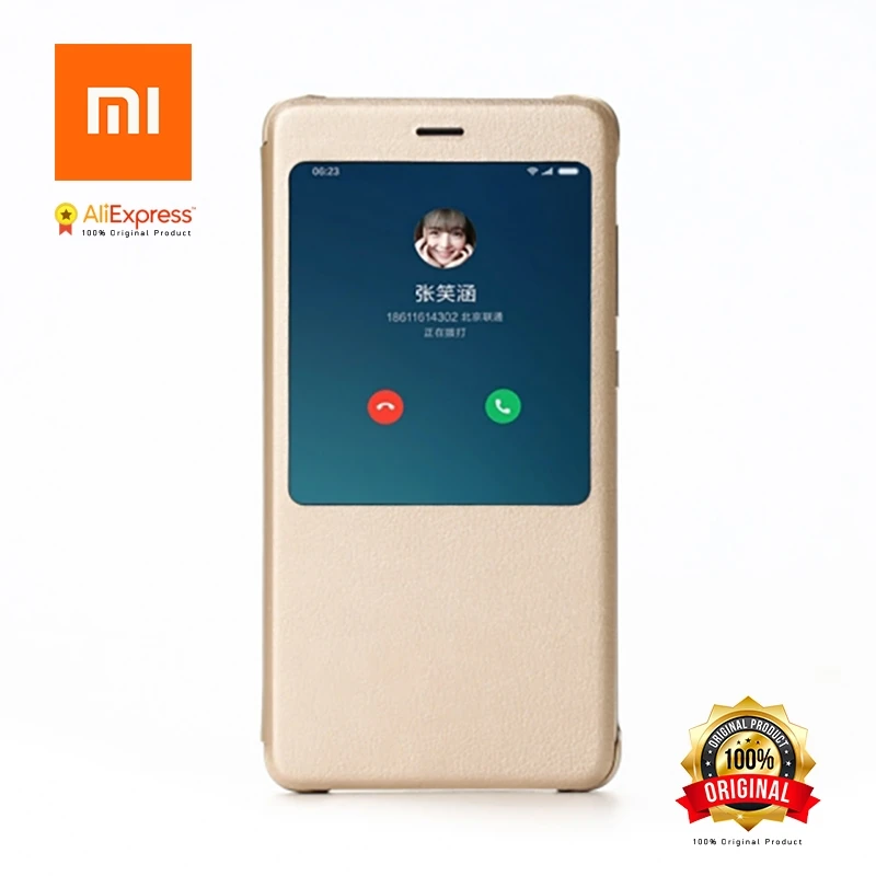 Xiaomi Redmi Note 4X чехол оригинальный note4X интеллектуальные Дисплей Защитная крышка