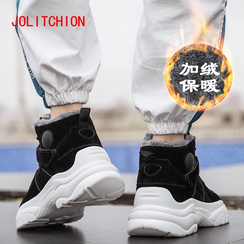 Fashion Men's Casual Shoes Sneakers Men Comfortable Soft Breathable Adult Footwear Lace-Up Adult High Top Flock Male Shoes 39-44