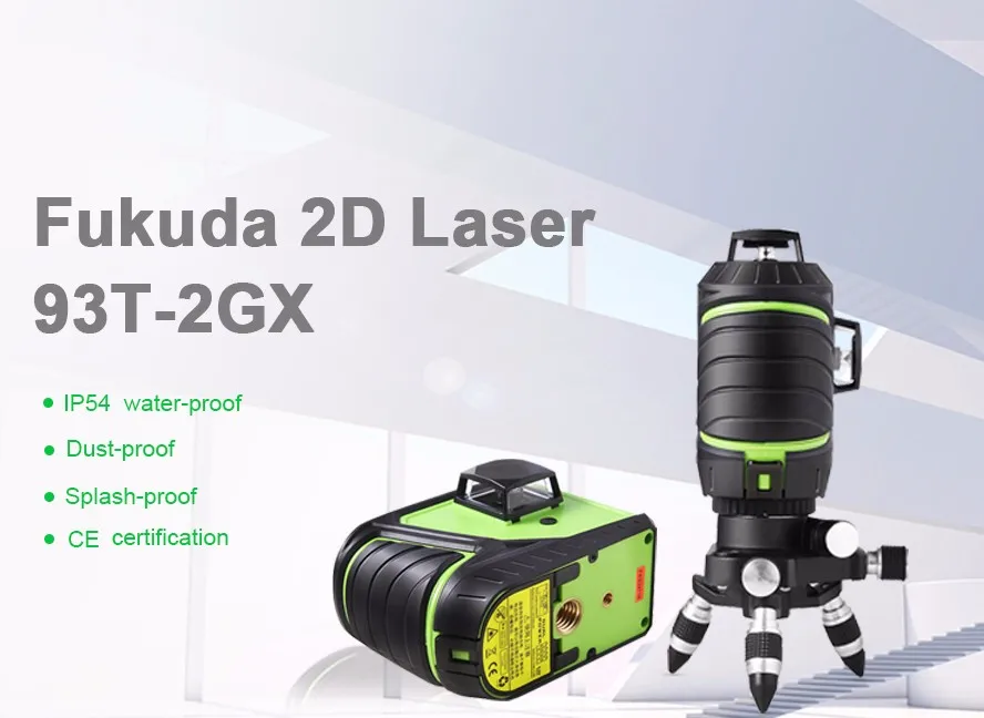 Fukuda бренд 8 линий 3D MW-93T-2GX лазерный уровень самонивелирующийся 360 горизонтальный вертикальный крест супер мощный зеленый лазерный луч OSRAM
