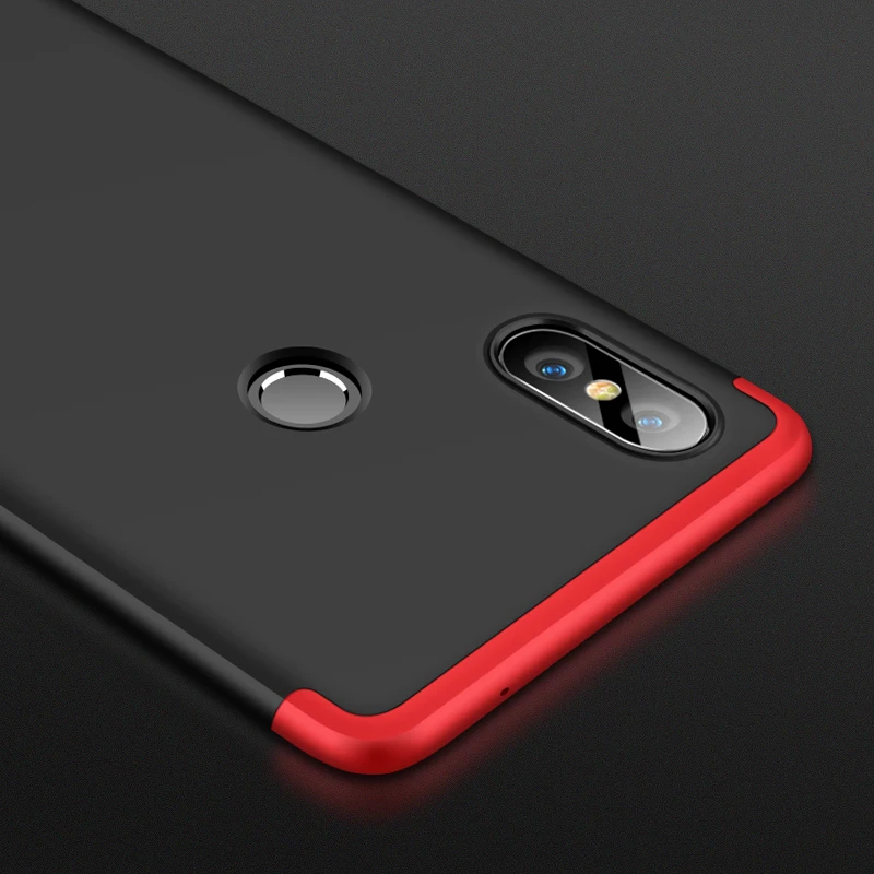 iboann Luxury Case for Xiaomi Mi Mix 2S 360 Full Protection Shockproof Hard PC 3 in1 Design Matte case mi Cover |