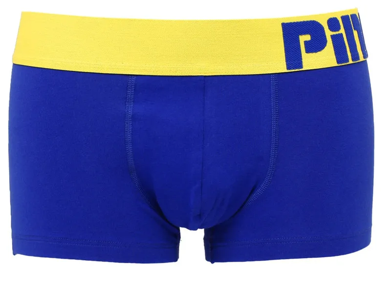 Hot sale PINK HERO men underwear Hot Cheap New Style Cotton Color Together Men's Brand Boutique Underwear Wholesale Boxer - Цвет: royal blue