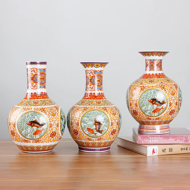 Керамическая ваза с эмалью Jingdezhen старинный фарфор Мин и Цин|ceramic vase|vase mingvases porcelain |