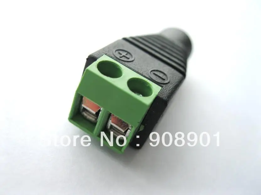 2 pcs/lot видеонаблюдения камера 5 мм * 2.1 женское постоянный ток джек коннектор